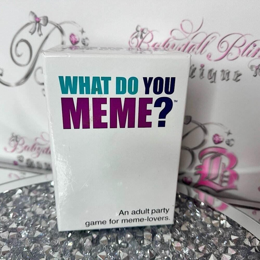 What do you meme? Game board game cards Adult Party Game - White